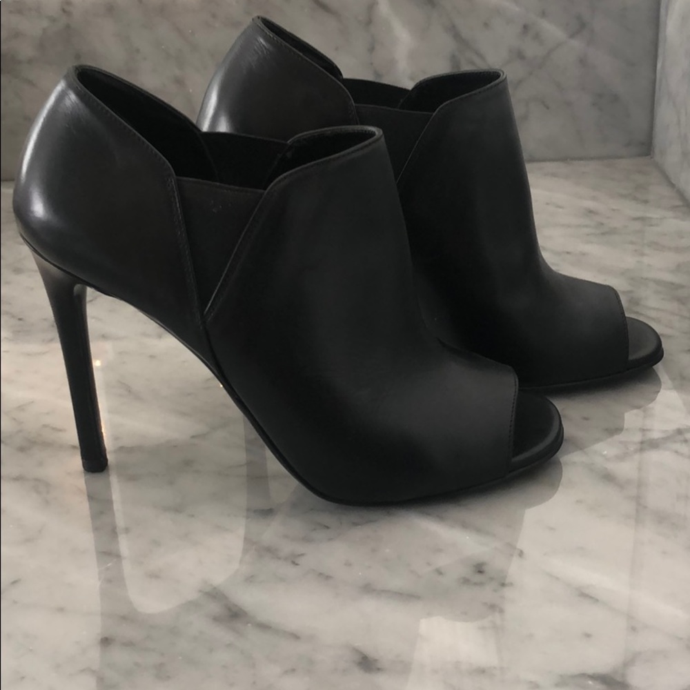 Prada peep-toe booties